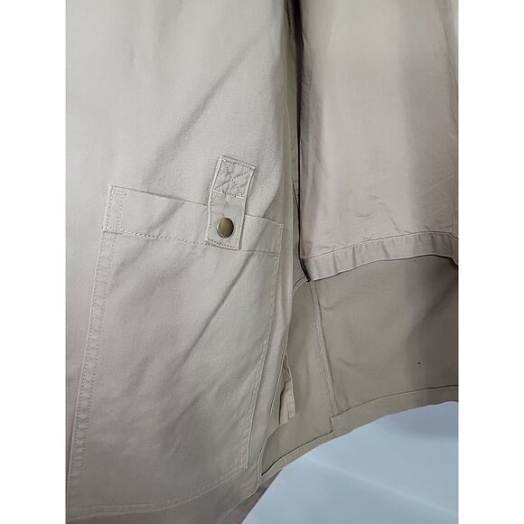 DULUTH TRADING CO Fire Hose Presentation Khaki Elbow Patch Blazer Size L Tall - Picture 5 of 11